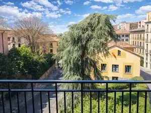 Vista exterior de Pis de lloguer en  Madrid Capital amb Aire condicionat, Moblat i Forn