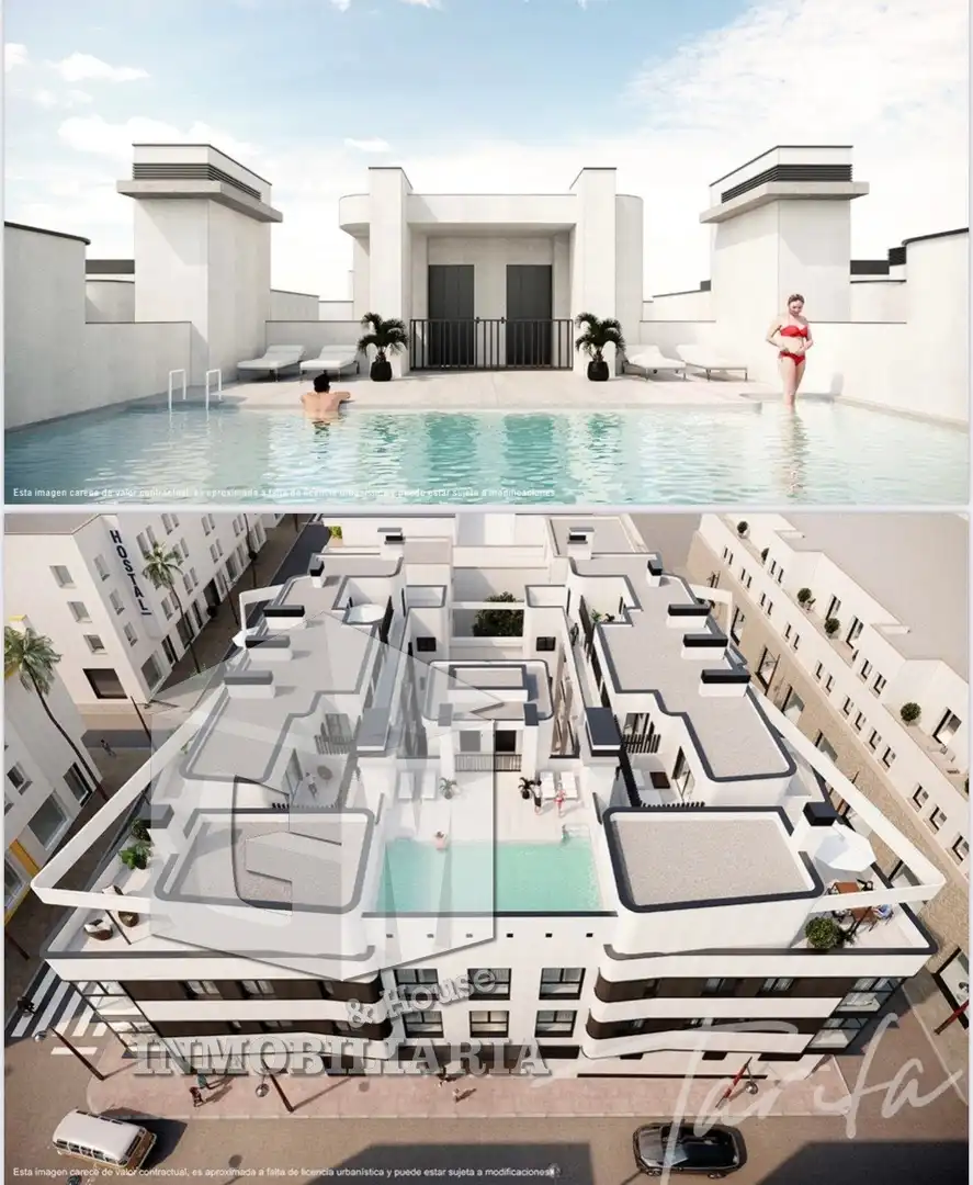 Swimming pool of Apartments for sale in Tarifa  with Air Conditioner, Heating and Storage room