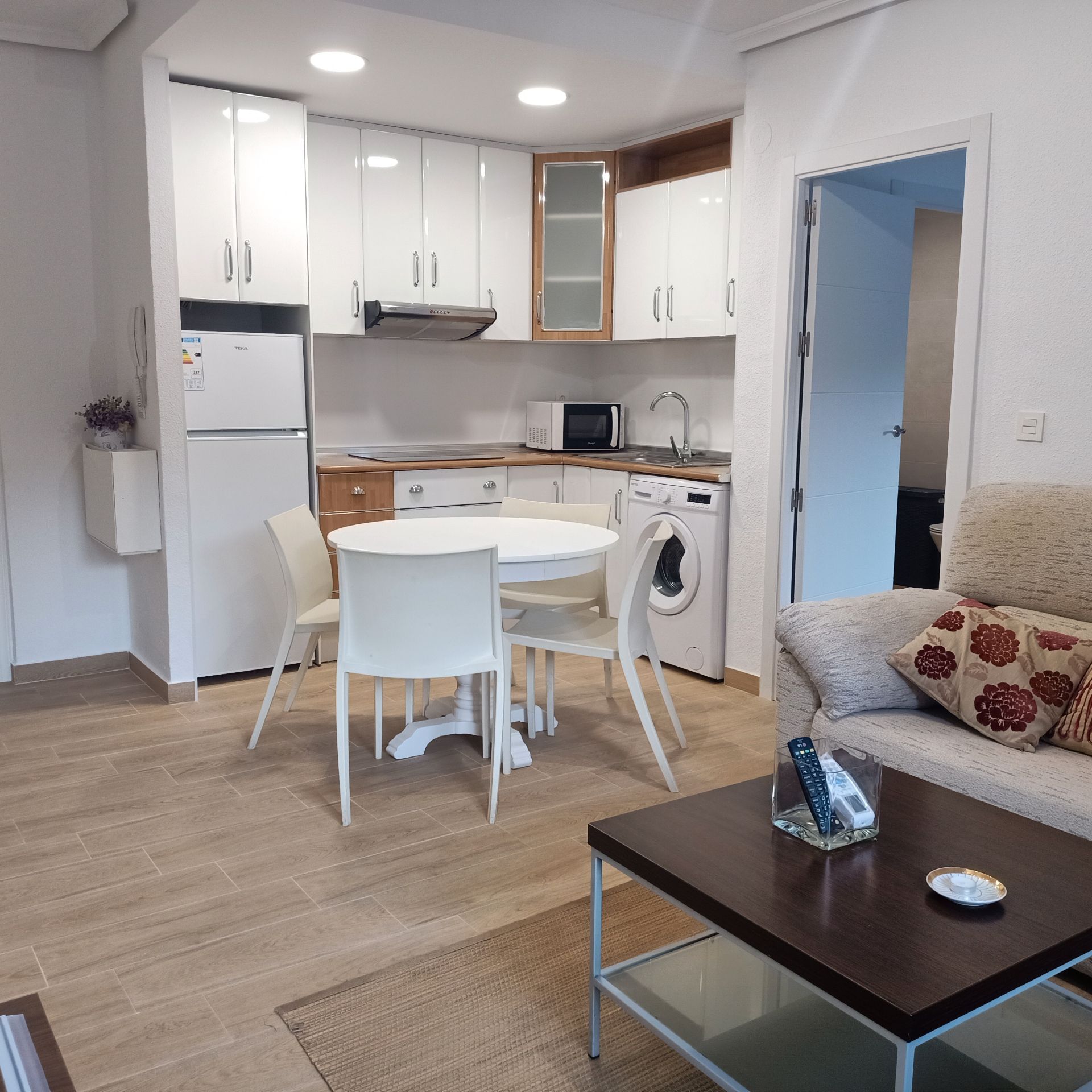 Kitchen of Apartment to rent in  Murcia Capital  with Air Conditioner, Heating and Furnished