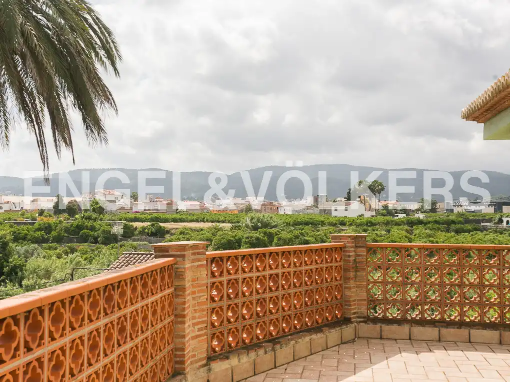 Terrassa de Casa o xalet en venda en Beniarjó amb Aire condicionat, Calefacció i Jardí privat