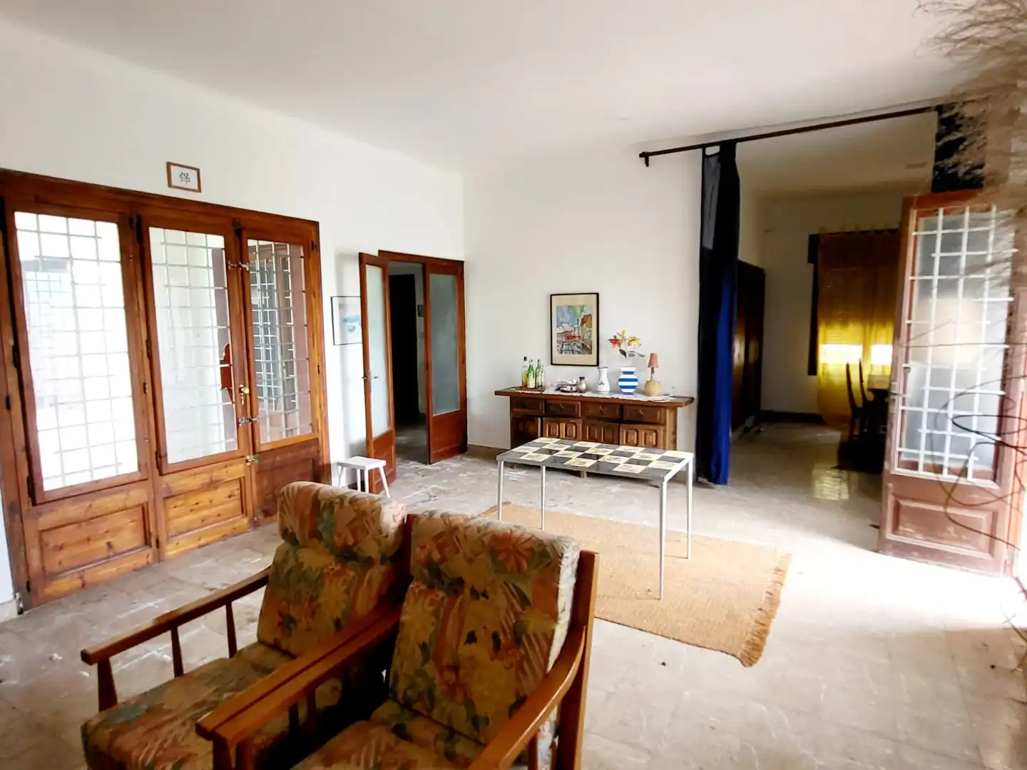 Sala d'estar de Casa o xalet en venda en Torredembarra amb Jardí privat, Terrassa i Moblat