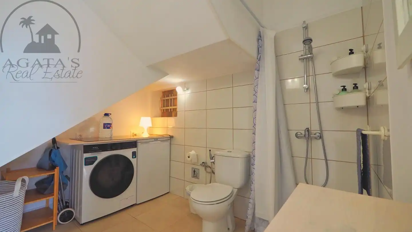 Badezimmer von Haus oder Chalet zur Miete in Los Silos mit Terrasse
