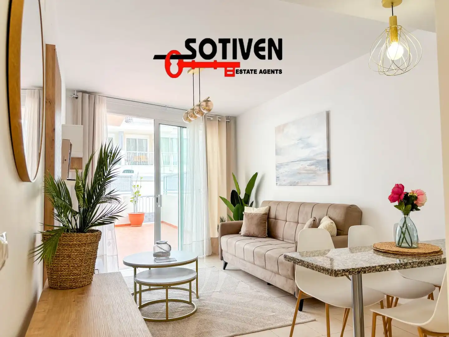 Living room of Apartments for rent in Santiago del Teide  with Terrace and Community pool