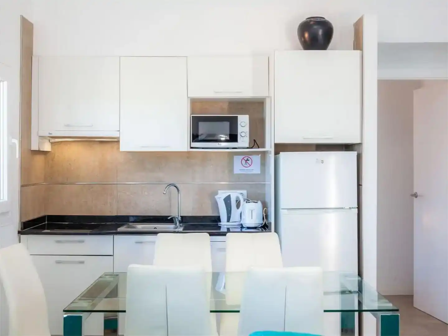 Küche von Country house zur Miete in Alcúdia mit Klimaanlage, Privatgarten und Parkett