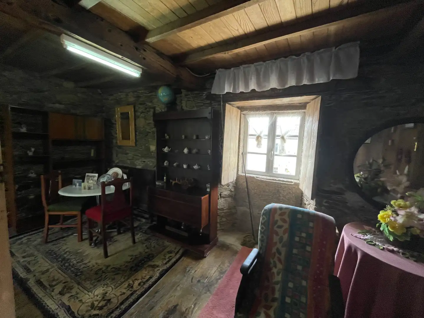 Dining room of Houses for sale in As Somozas   with Private garden, Furnished and Oven