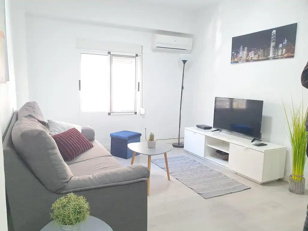 Sala de estar de Piso de alquiler en Valencia con Aire acondicionado, Parquet y Terraza