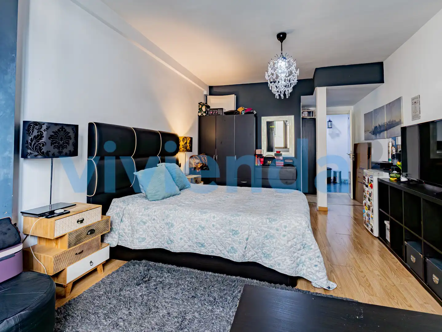 Bedroom of Flat for sale in Madrid  with Air Conditioner, Heating and Balcony