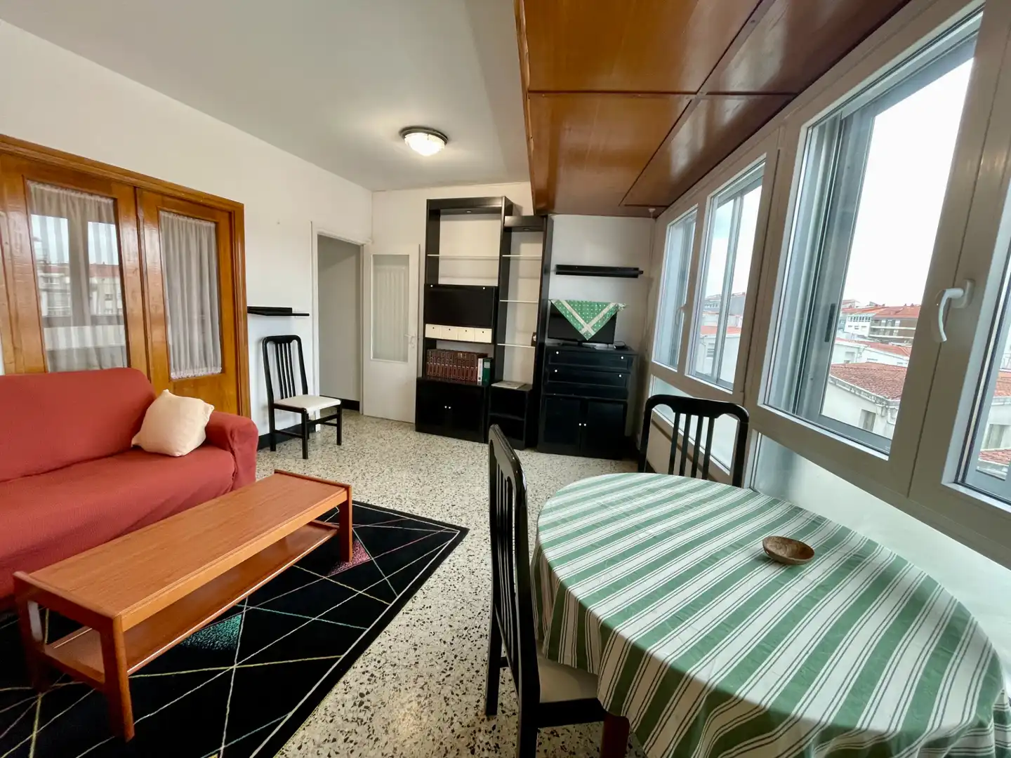 Sala d'estar de Pis de lloguer en Santiago de Compostela  amb Moblat
