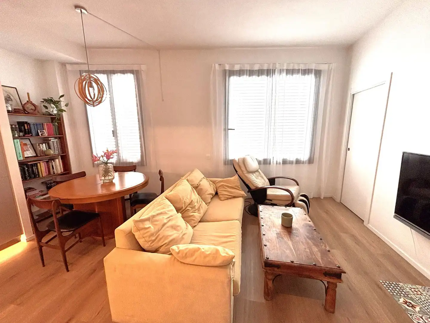 Living room of Flat for rent in Sant Pol de Mar  with Air Conditioner, Heating and Terrace