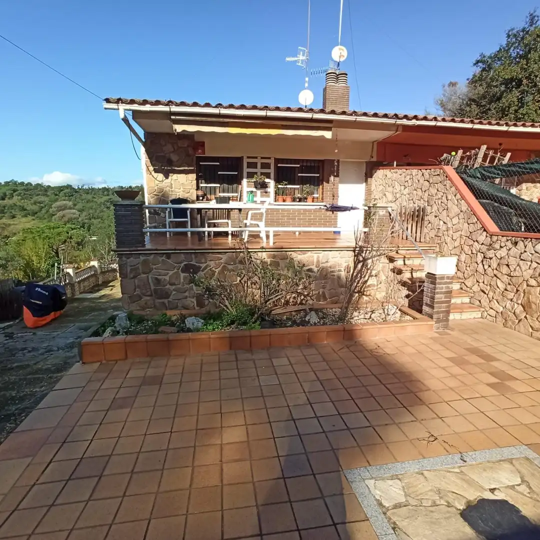Terrace of Detached homes for sale in Maçanet de la Selva  with Air Conditioner, Terrace and Swimming Pool