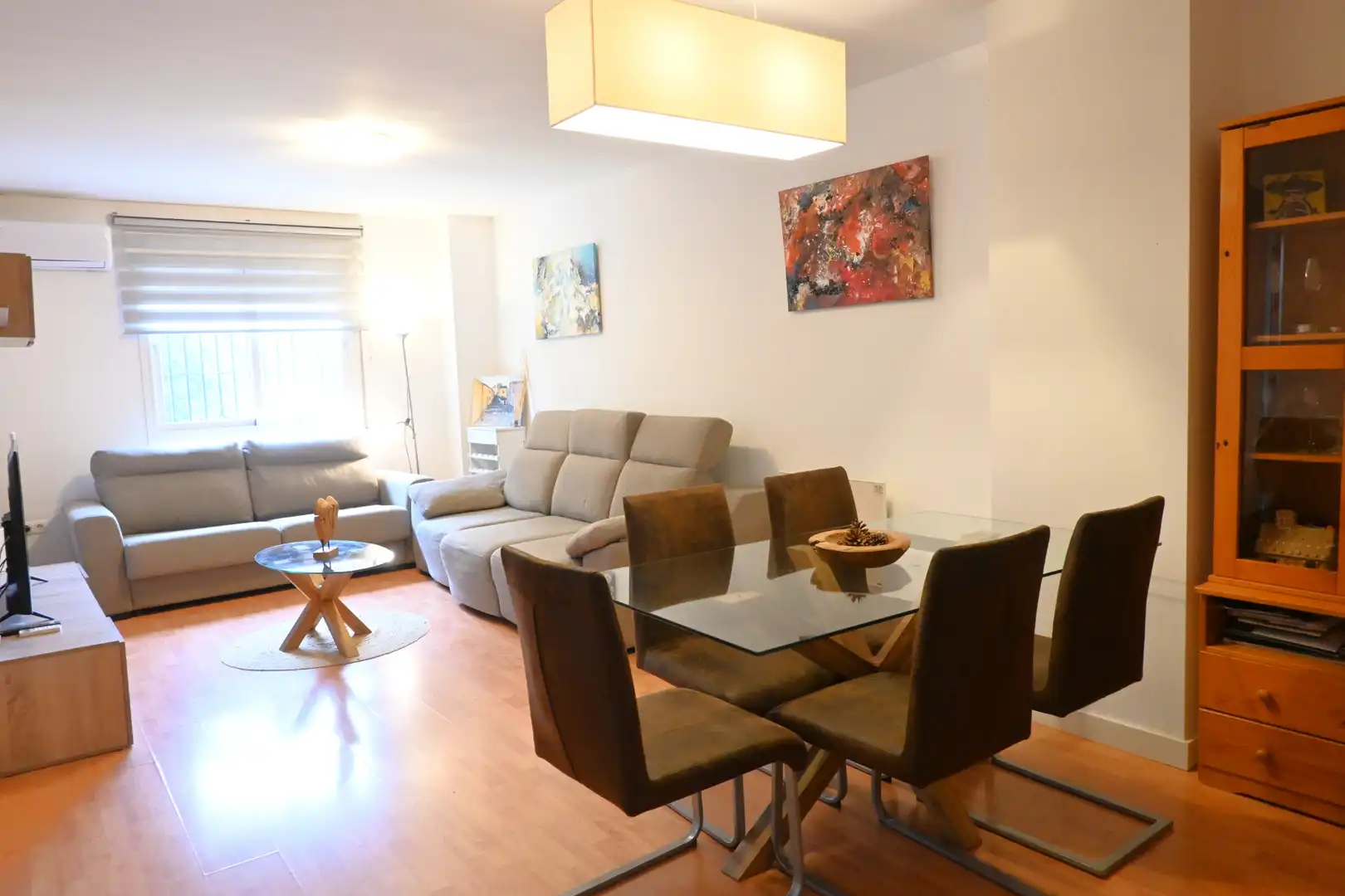 Living room of Flat for sale in Churriana de la Vega  with Air Conditioner, Heating and Furnished