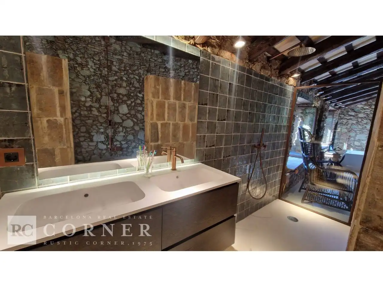 Baño de Finca rústica en venta en Dosrius poble