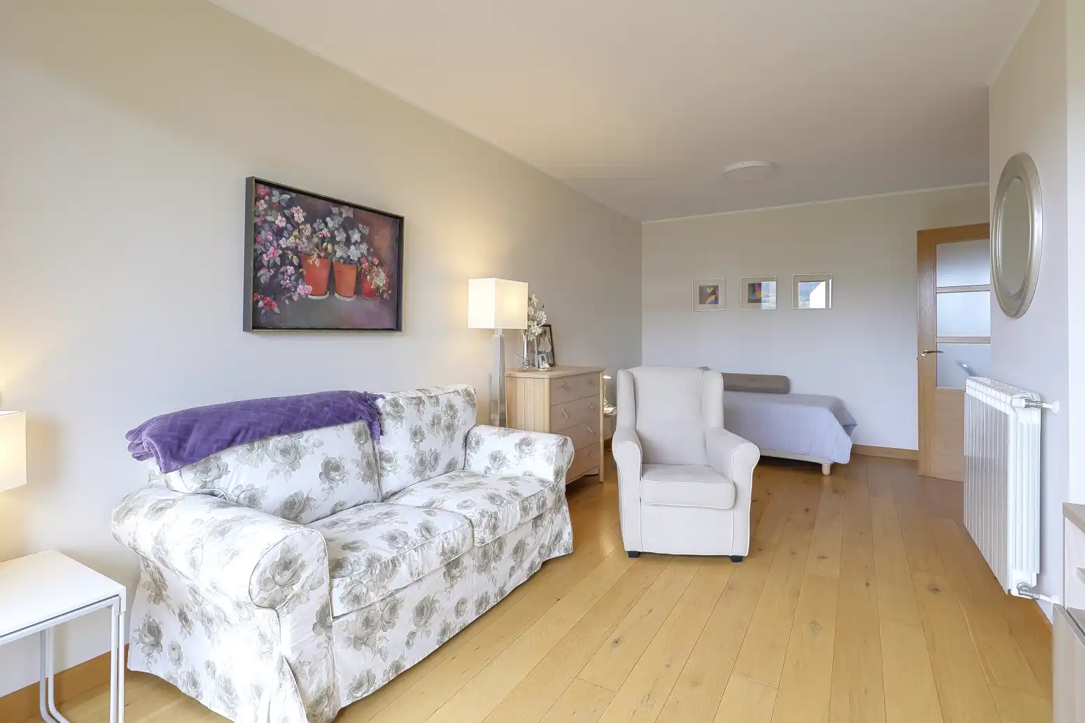 Sala de estar de Piso en venta en Villaviciosa con Calefacción, Parquet y Terraza