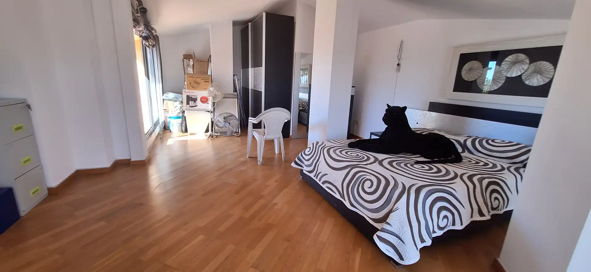 Schlafzimmer von Maisonette zum Verkauf in Terrassa mit Klimaanlage, Parkett und Terrasse