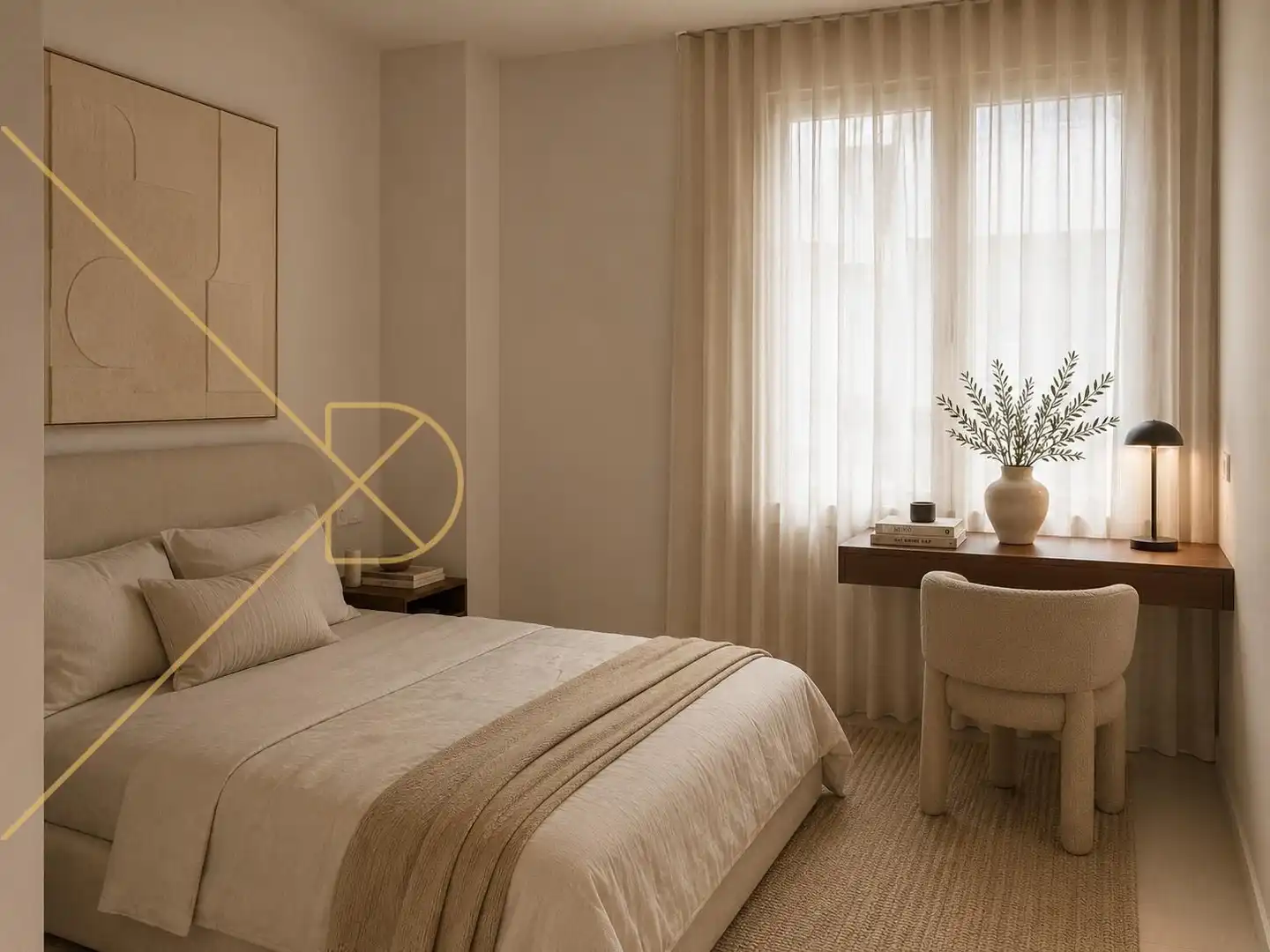 Bedroom of Flat for rent in Barcelona  with Air Conditioner, Heating and Terrace