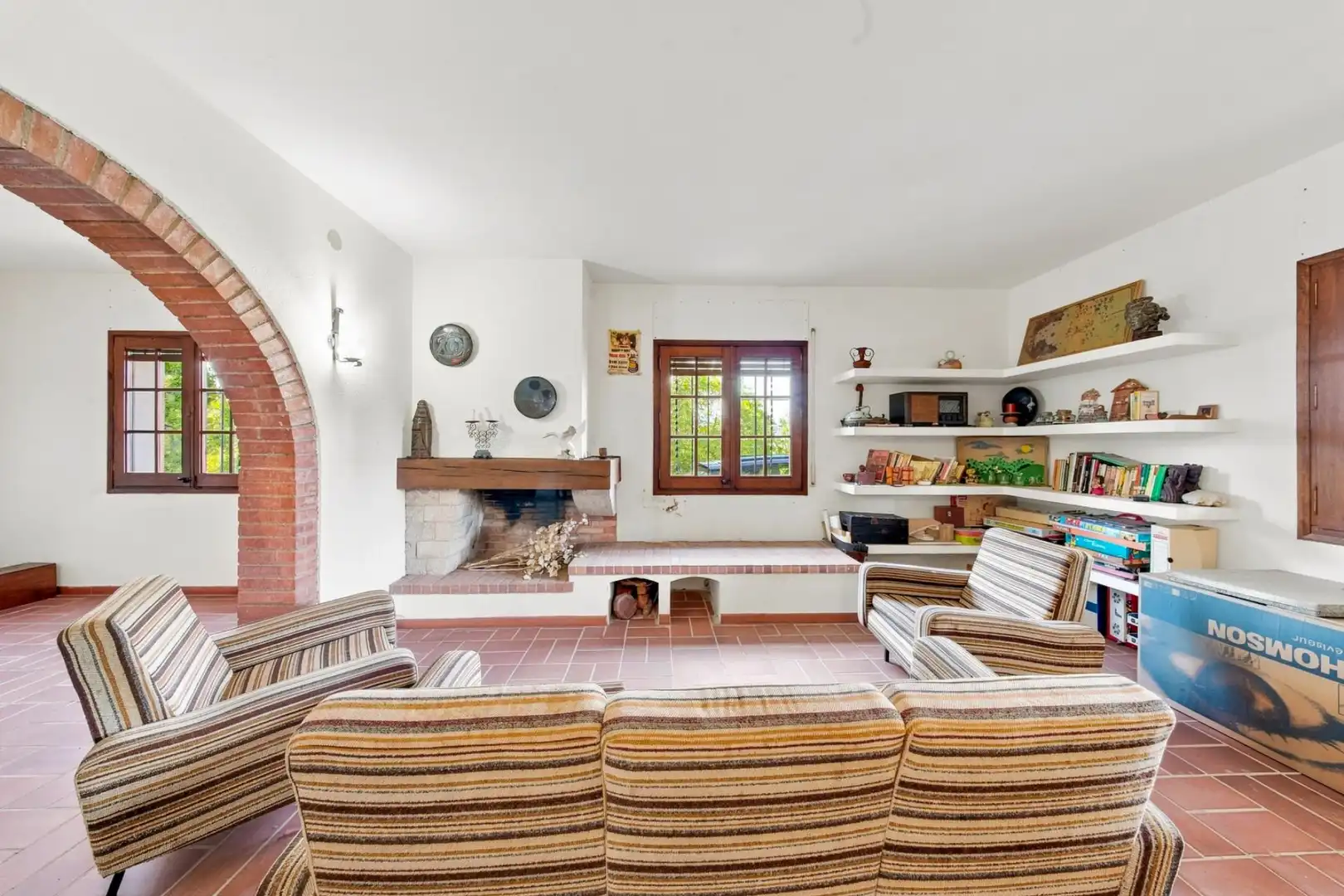 Living room of Houses for sale in Darnius  with Private garden, Storage room and Balcony