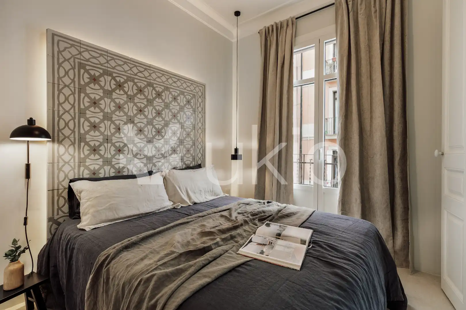 Habitación de Apartamento de alquiler en Barcelona con Aire acondicionado, Calefacción y Amueblado