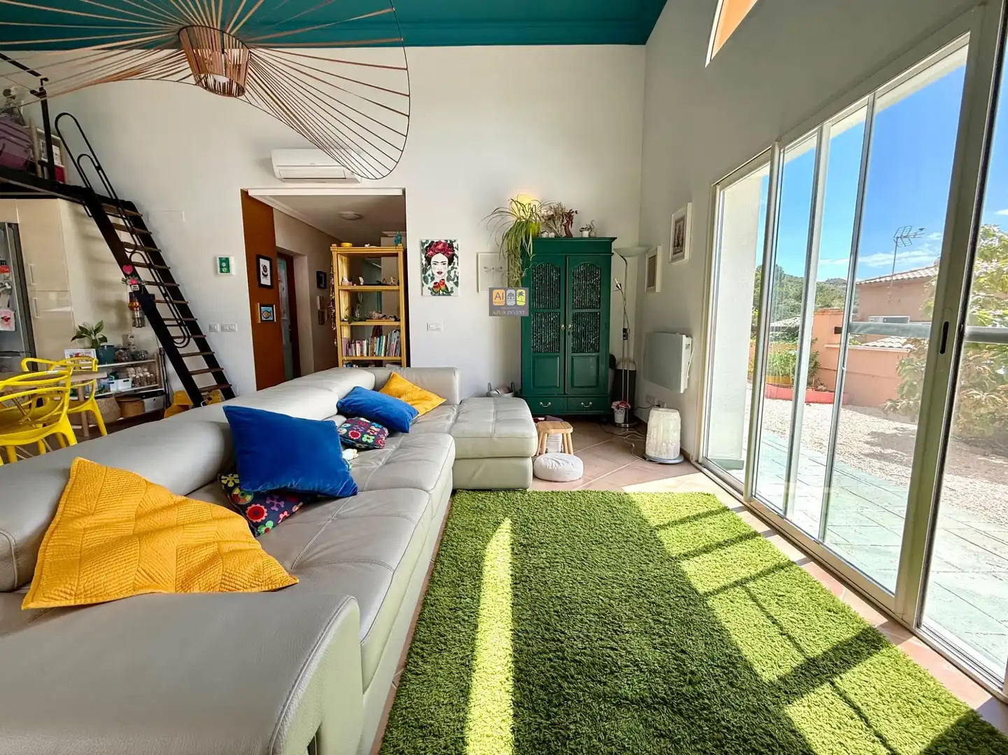 Living room of Houses for rent in Busot  with Air Conditioner, Private garden and Terrace