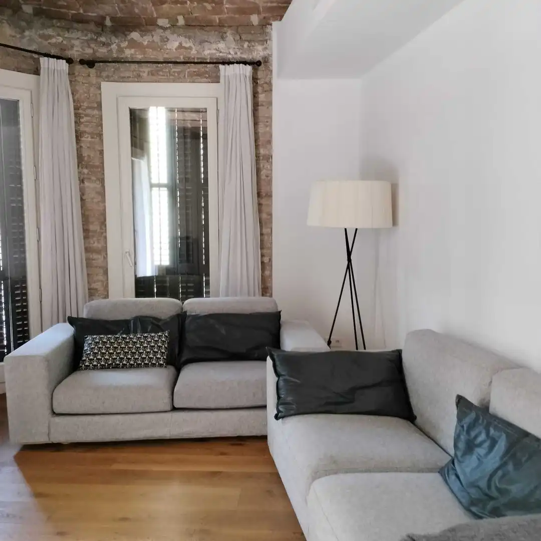 Wohnzimmer von Wohnungen zur Miete in Barcelona mit Balkon