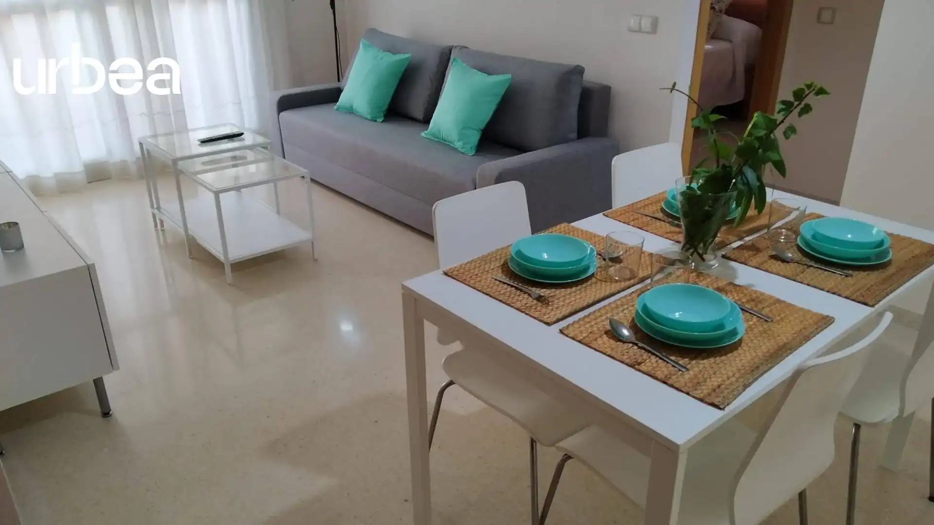 Wohnzimmer von Wohnungen zur Miete in Torrox mit Klimaanlage und Gemeinschaftspool