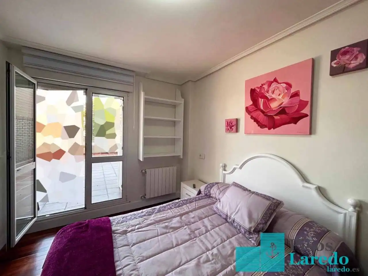 Bedroom of Flat for rent in Laredo  with Heating, Terrace and Furnished