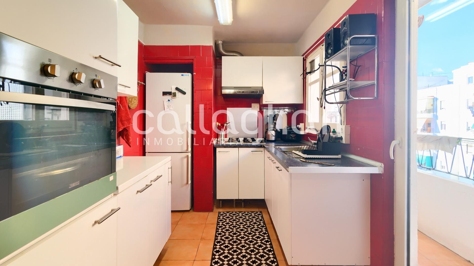 Cuina de Pis en venda en  Valencia Capital amb Terrassa i Balcó