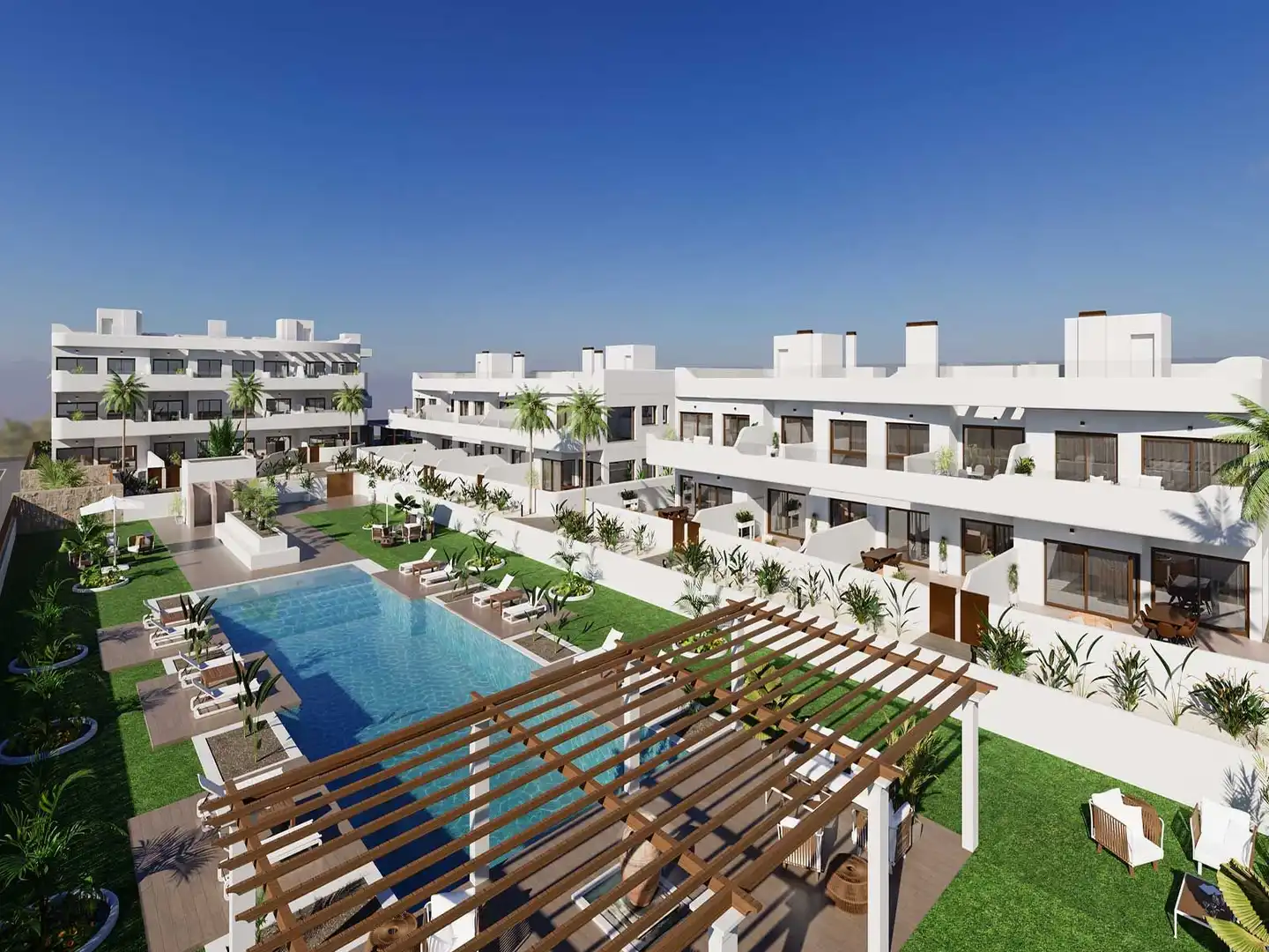 Vista exterior de Apartament en venda en Los Alcázares amb Piscina comunitària