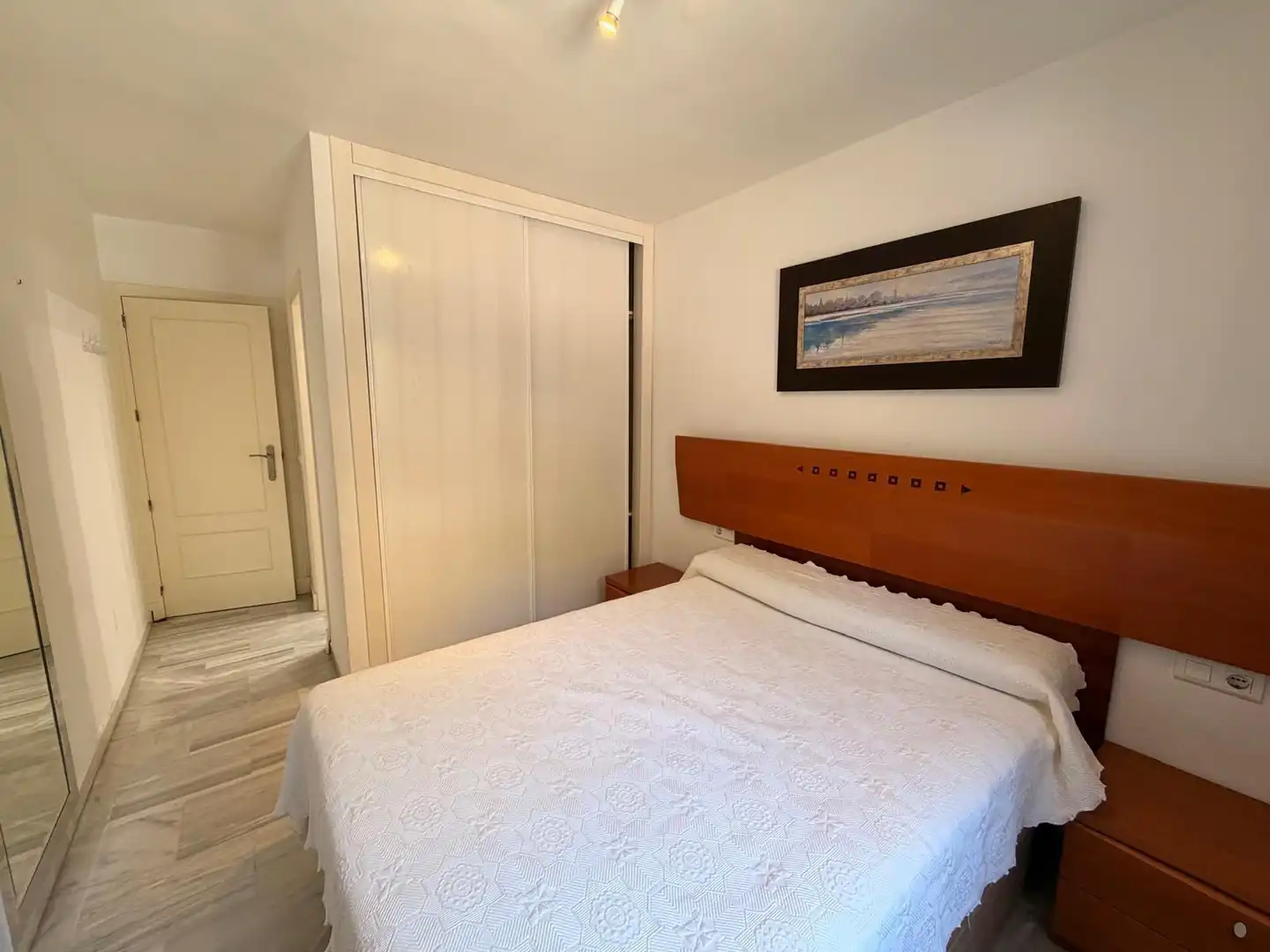 Bedroom of Flat for rent in Benalmádena  with Air Conditioner, Heating and Private garden