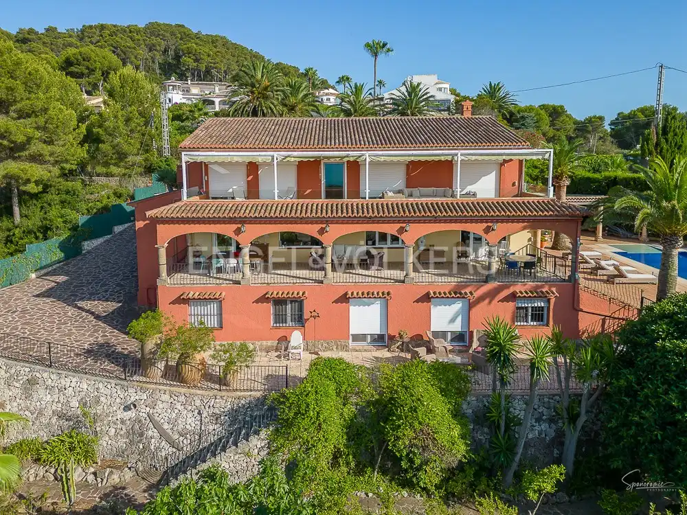 Außenansicht von Haus oder Chalet zur Miete in Jávea / Xàbia mit Klimaanlage, Heizung und Privatgarten