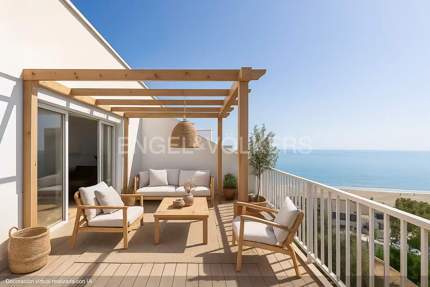 Terrasse von Dachboden zum Verkauf in Valencia mit Heizung, Privatgarten und Terrasse