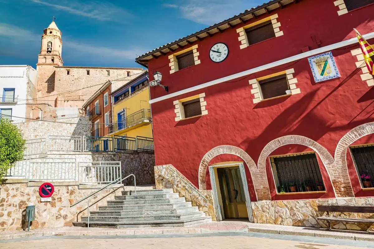 Vista exterior de Finca rústica en venta en Olvés con Calefacción, Terraza y Amueblado