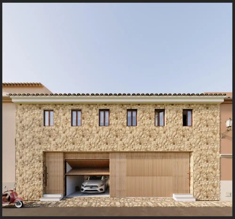 Vista exterior de Casa adosada en venta en Maria de la Salut con Aire acondicionado y Terraza