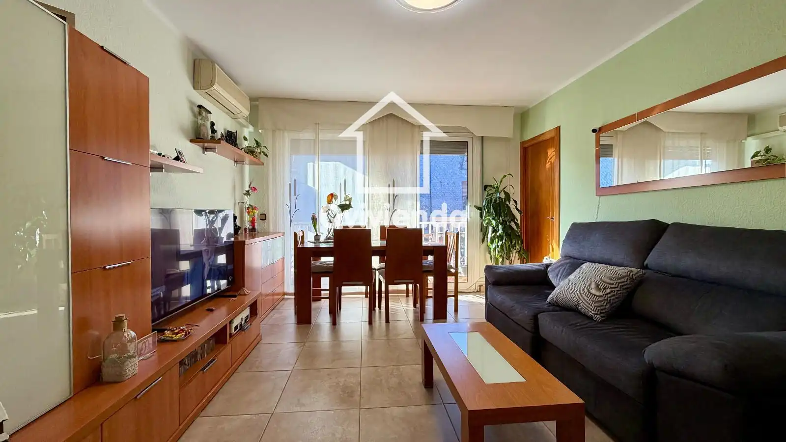 Living room of Flat for sale in Terrassa  with Air Conditioner, Heating and Terrace