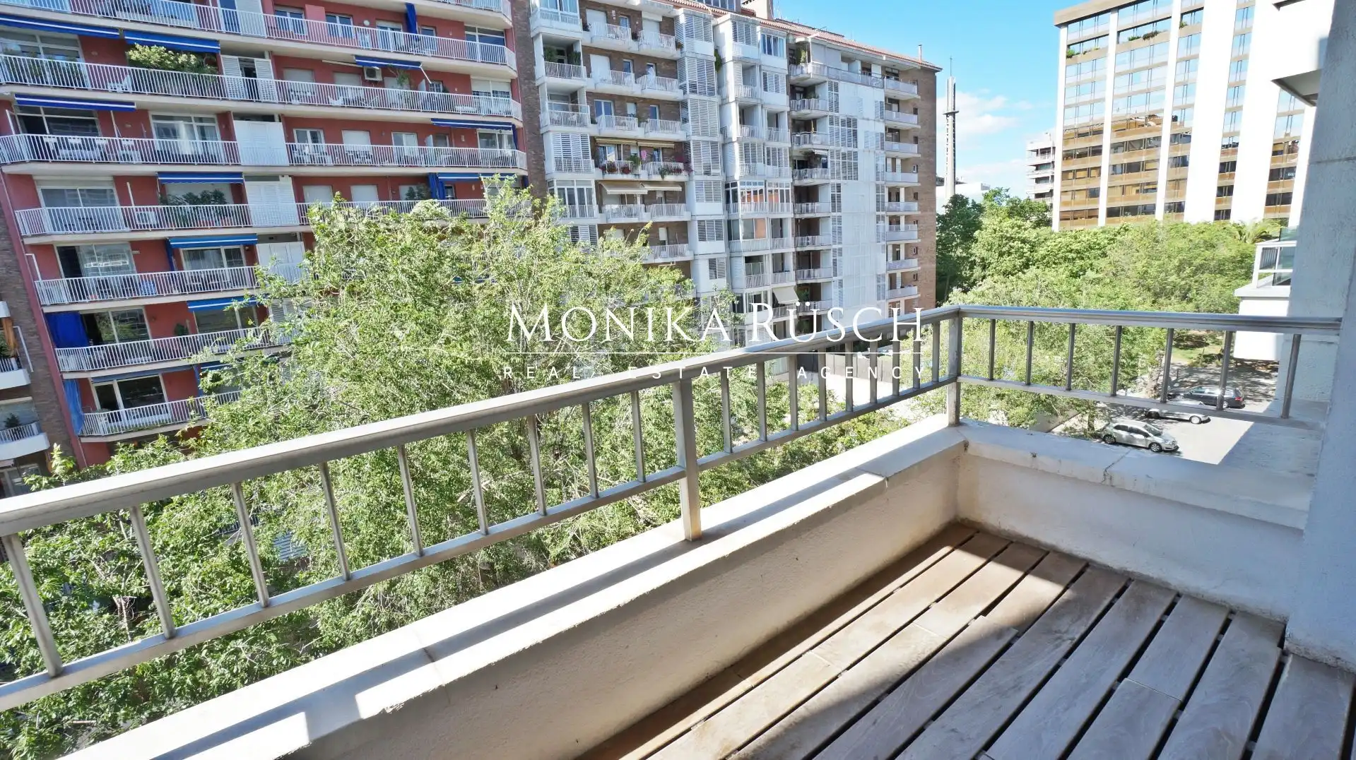 Balcony of Flat for rent in Barcelona  with Air Conditioner, Heating and Terrace