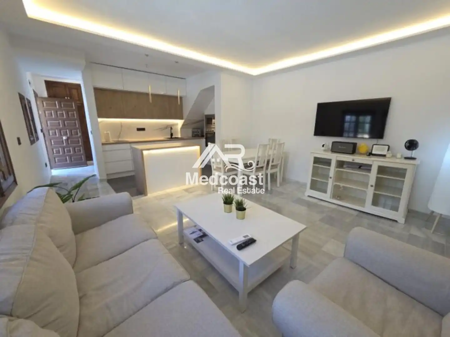 Wohnzimmer von Maisonette zum Verkauf in Vera mit Klimaanlage, Terrasse und Schwimmbad