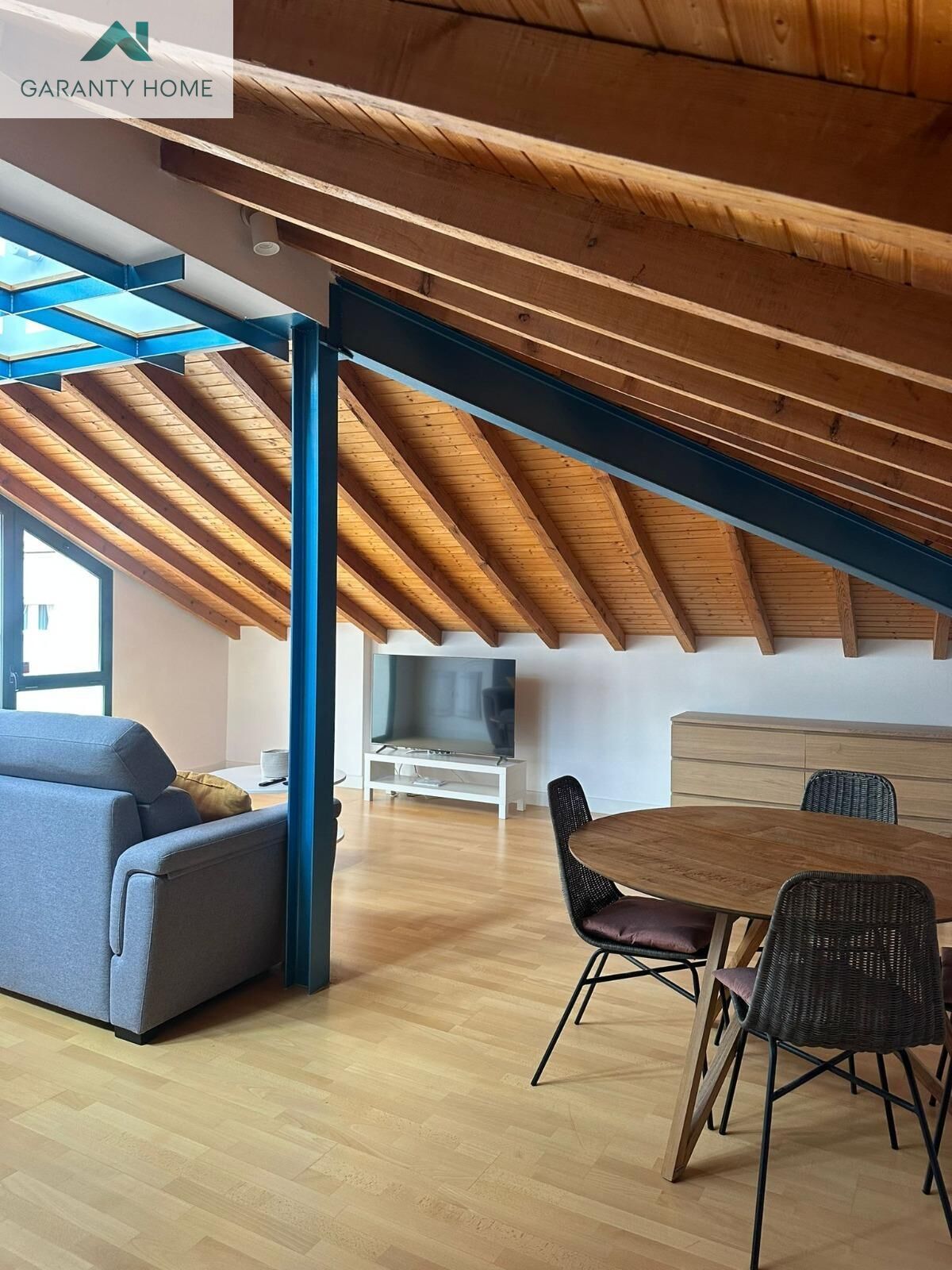 Sala d'estar de Àtic de lloguer en Málaga Capital amb Aire condicionat, Calefacció i Terrassa
