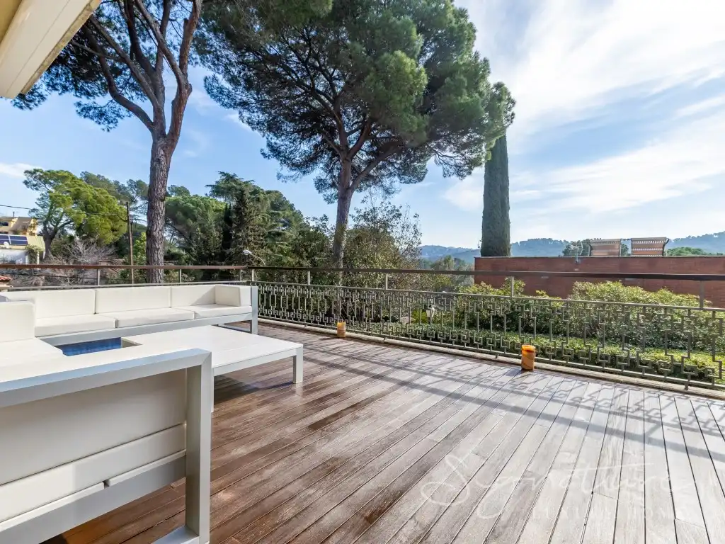 Terraza de Casa o chalet en venta en Sant Cugat del Vallès con Calefacción, Jardín privado y Terraza