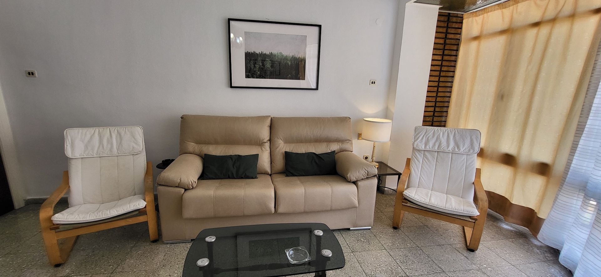 Living room of Flat to rent in Málaga Capital  with Terrace, Furnished and Oven