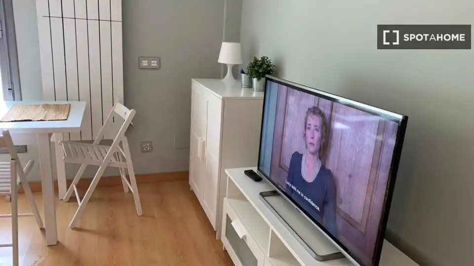 Sala de estar de Piso de alquiler en Madrid con Aire acondicionado, Calefacción y Amueblado