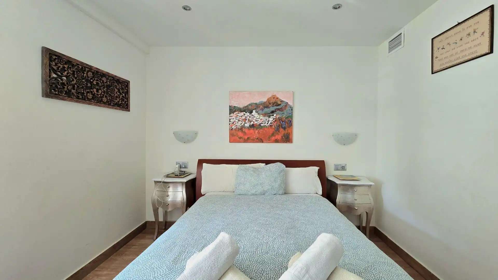 Schlafzimmer von Wohnungen zum Verkauf in Torremolinos mit Privatgarten, Möbliert und Gemeinschaftspool