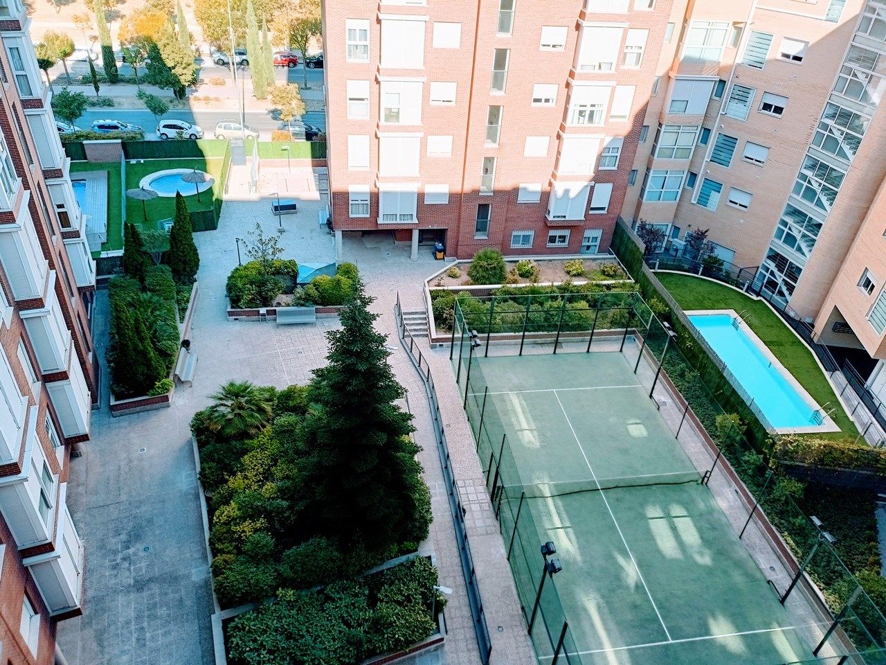 Swimming pool of Attic to rent in  Madrid Capital  with Air Conditioner, Heating and Parquet flooring