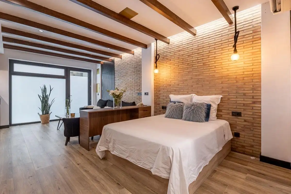 Schlafzimmer von Wohnung zur Miete in Granada mit Möbliert