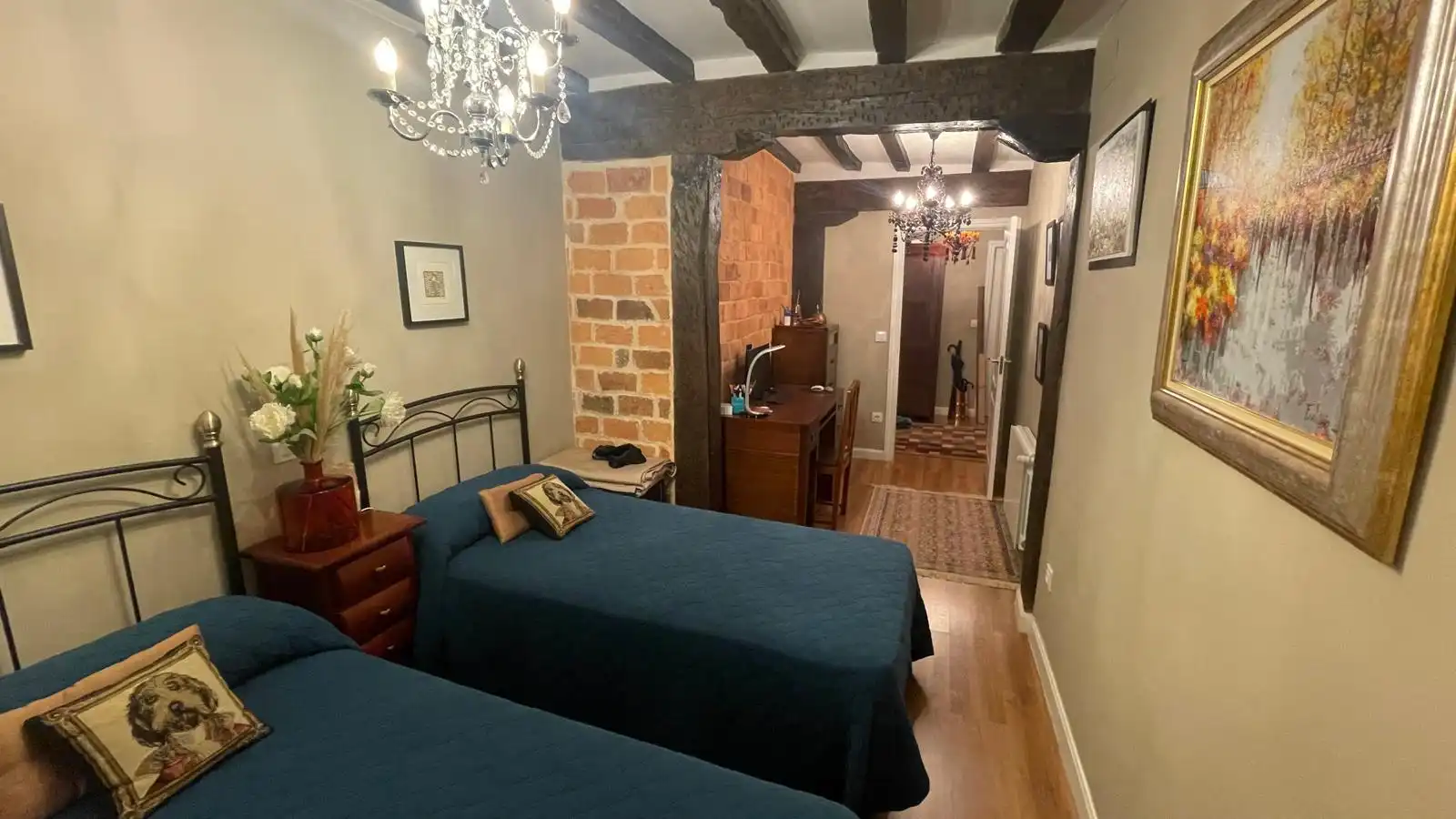 Bedroom of Flat for rent in Castro-Urdiales  with Heating, Furnished and Balcony