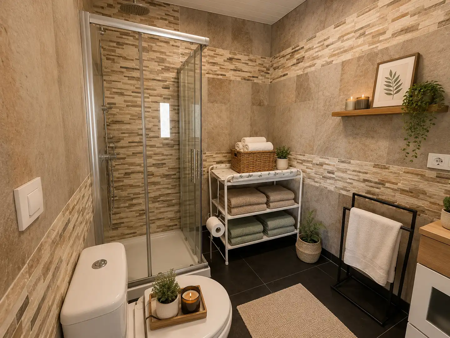 Baño de Casa adosada en venta en Mondariz con Calefacción, Jardín privado y Amueblado
