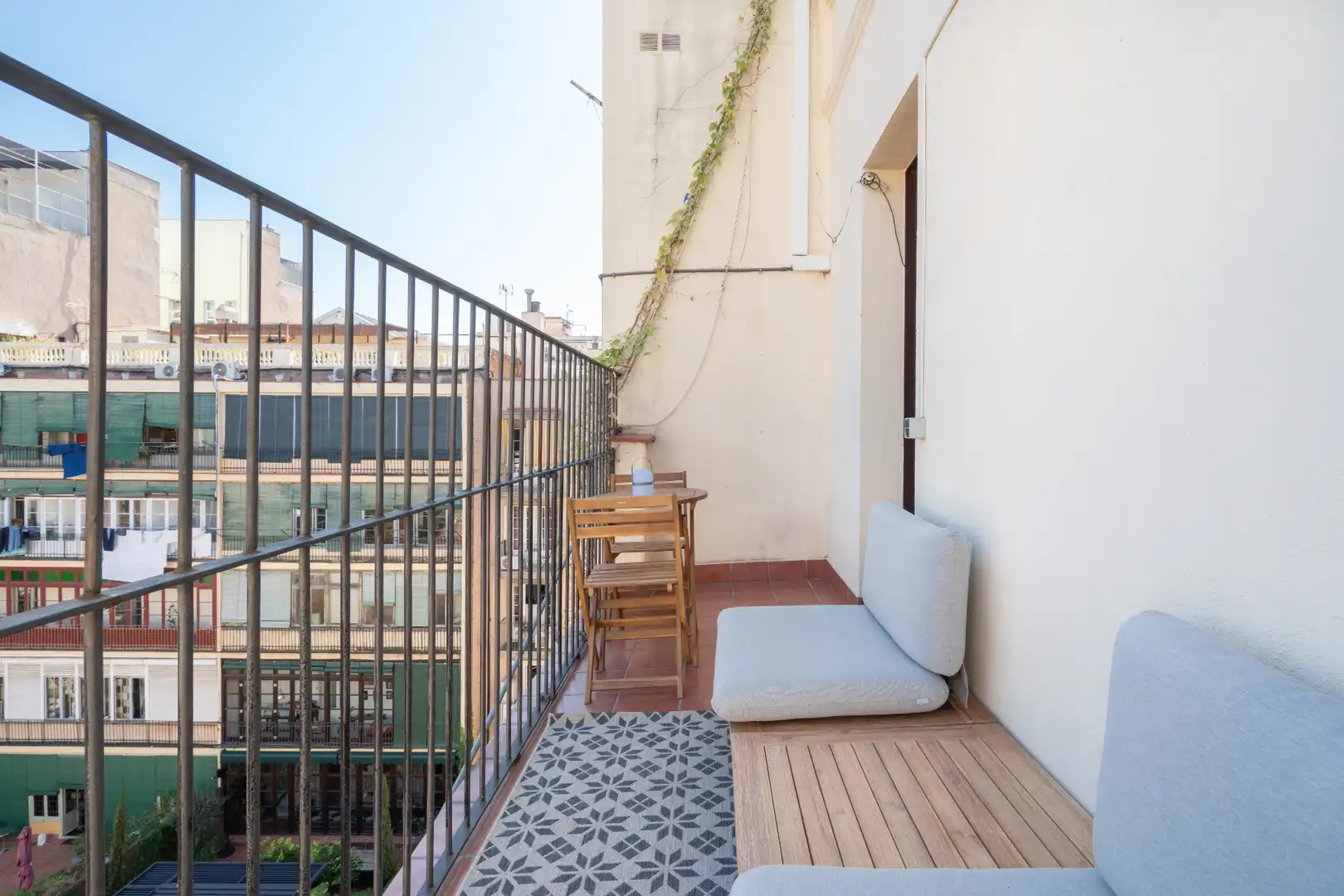 Terrasse von Wohnungen zur Miete in Barcelona mit Klimaanlage, Heizung und Parkett