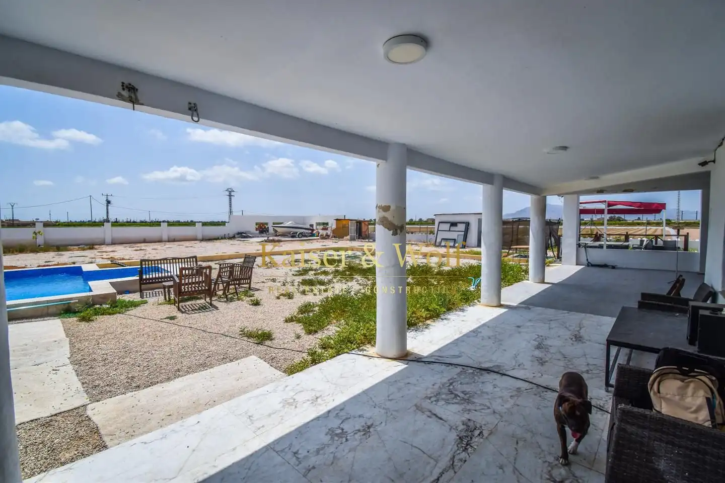 Vista exterior de Finca rústica en venta en Crevillent con Jardín privado, Terraza y Piscina