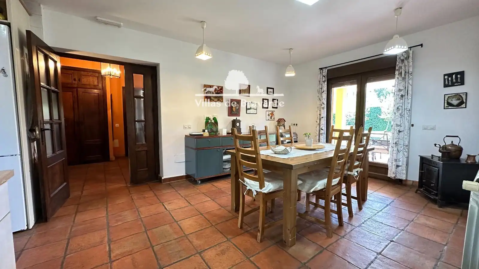 Dining room of Houses for sale in Villanueva de la Cañada  with Air Conditioner, Heating and Parquet flooring