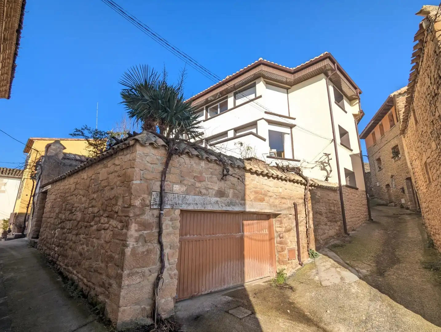 Vista exterior de Casa o chalet en venta en Aberin con Calefacción, Jardín privado y Piscina