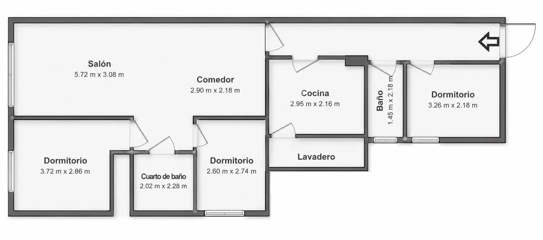 Wohnung zum Verkauf in Barcelona mit Klimaanlage, Heizung und Balkon