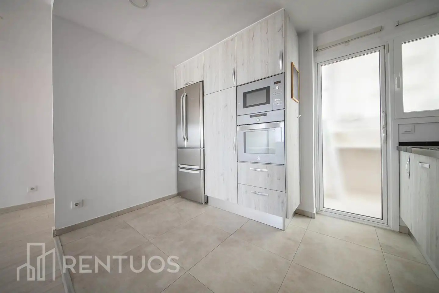 Küche von Wohnung zur Miete in Sabadell mit Klimaanlage, Parkett und Terrasse